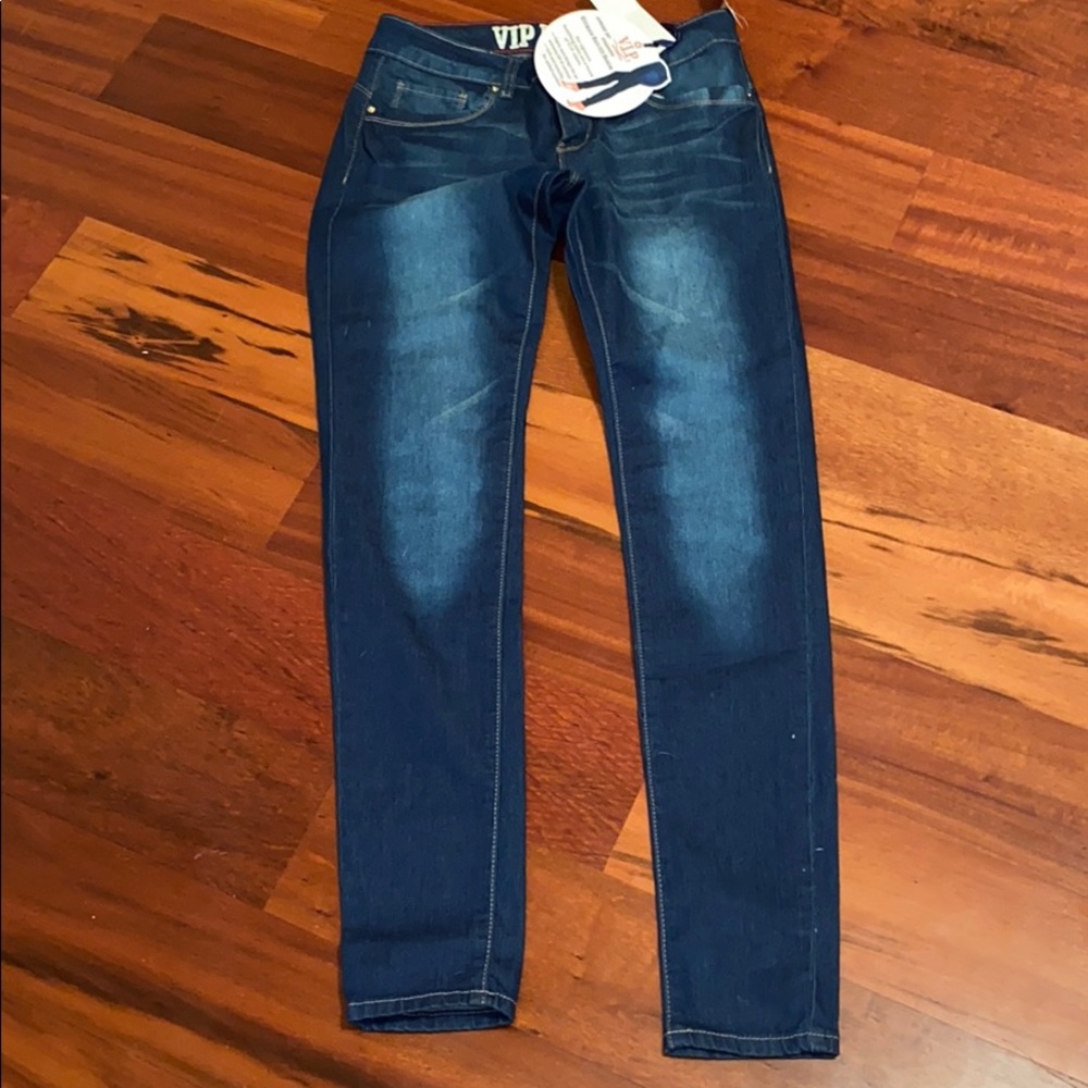 Dark blue jeans